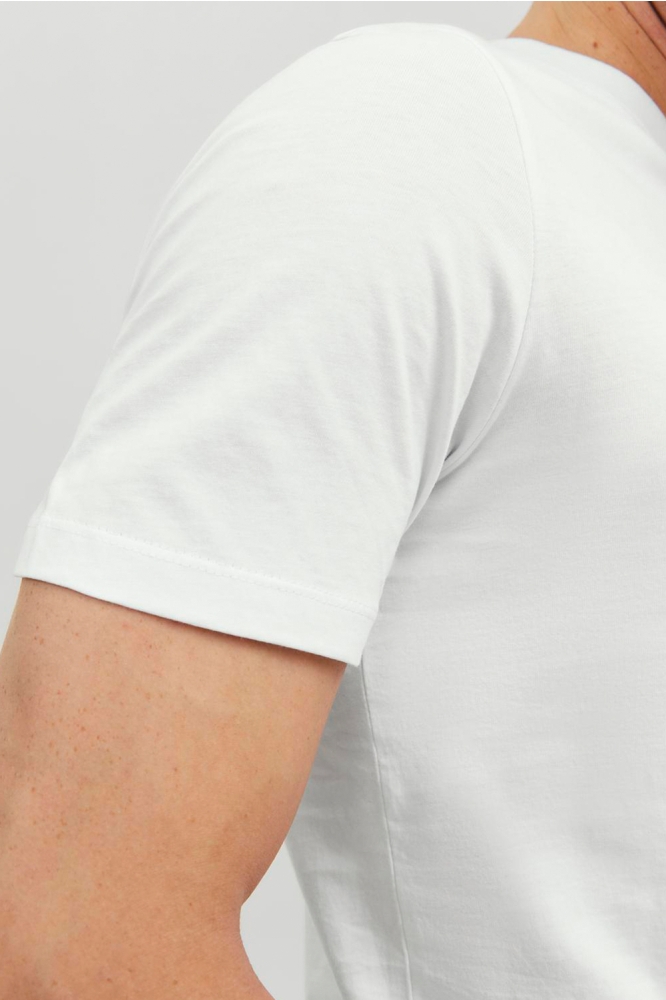 JJEORGANIC BASIC TEE SS O-NECK NOOS 12156101 WHITE